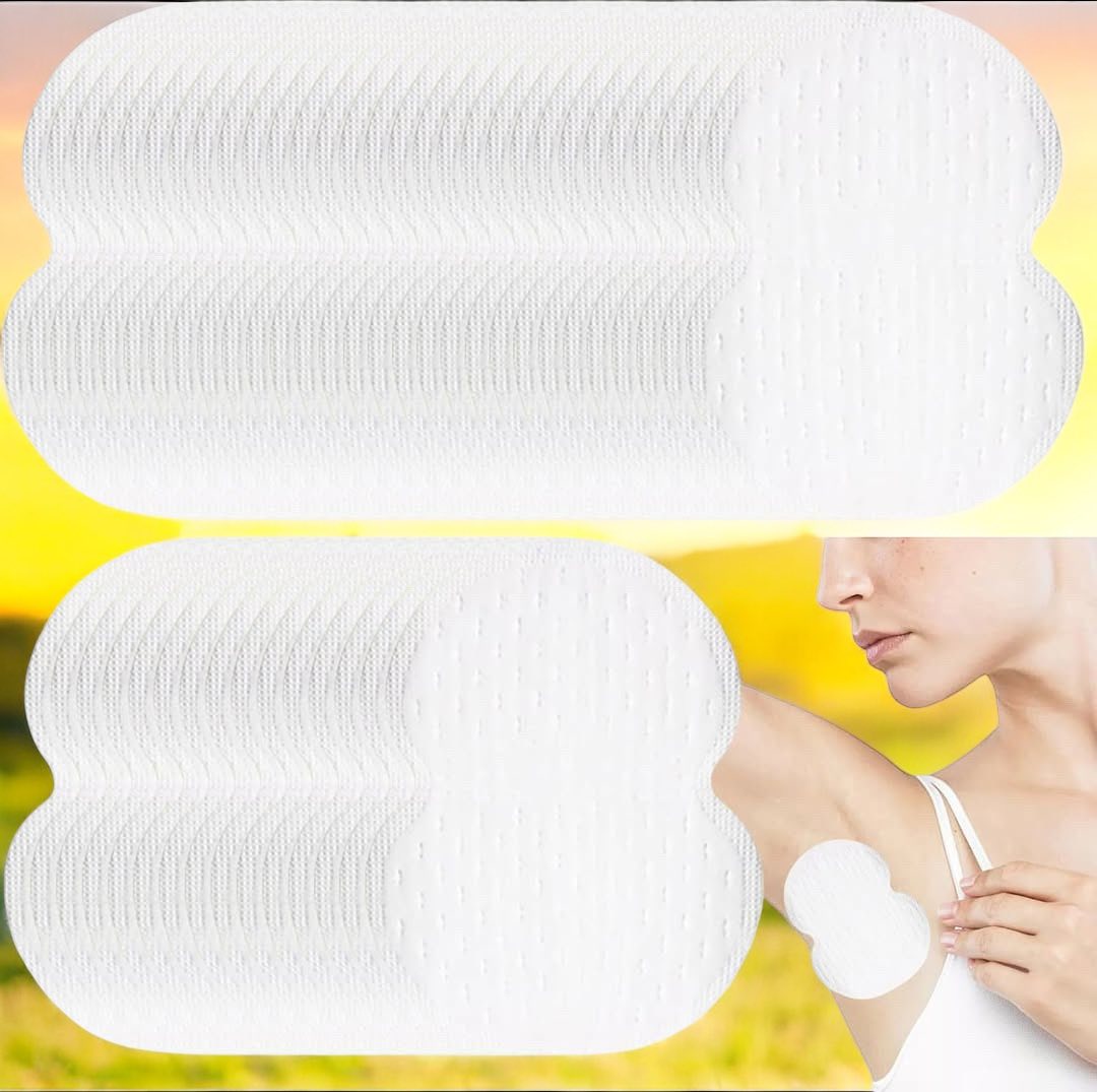 100 Pièces Patch Anti Transpiration Kit, Invisible Anti Transpirant Aisselles, Jetable Coussinet Anti Transpirant, Confortable Patch Anti Transpirant pour Femmes Hommes Lunea