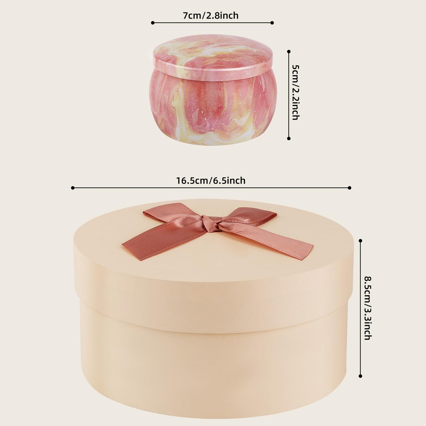 Fleur de Savon avec Coffret Bougies Parfumées - Cadeau Personnalisé pour Femme - Idéal pour Anniversaire, Fête des Mères, Saint-Valentin, Noël - Lunea