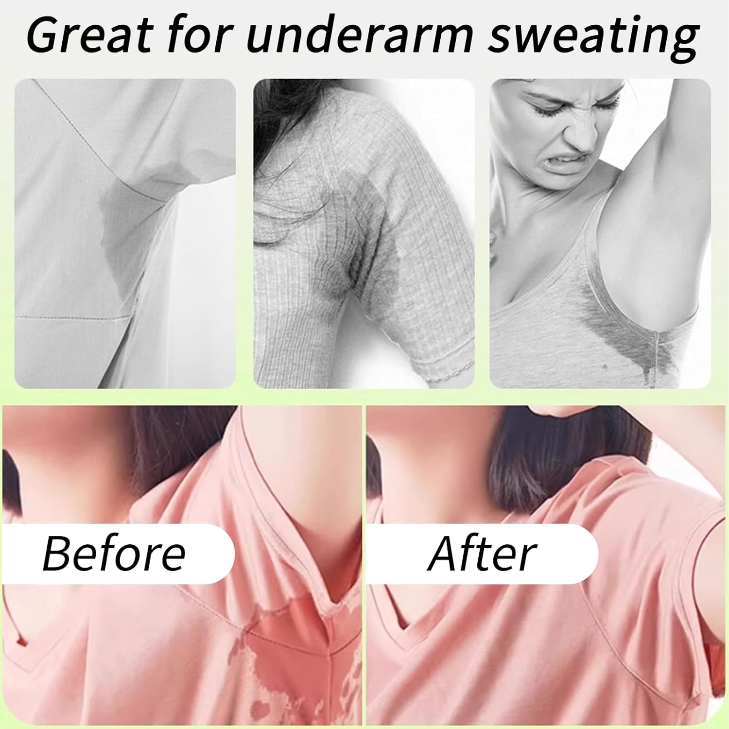 100 Pièces Patch Anti Transpiration Kit, Invisible Anti Transpirant Aisselles, Jetable Coussinet Anti Transpirant, Confortable Patch Anti Transpirant pour Femmes Hommes Lunea