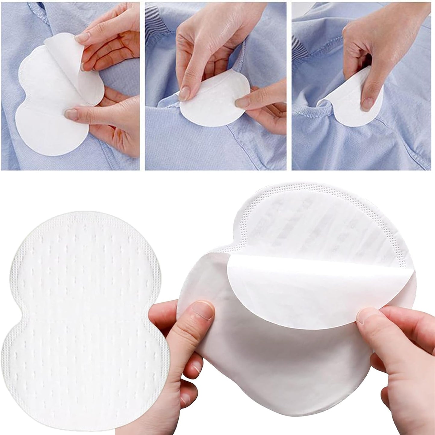 100 Pièces Patch Anti Transpiration Kit, Invisible Anti Transpirant Aisselles, Jetable Coussinet Anti Transpirant, Confortable Patch Anti Transpirant pour Femmes Hommes Lunea
