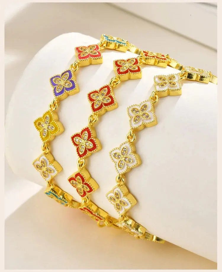 Bracelet Trèfle à quatres feuilles - Lunea